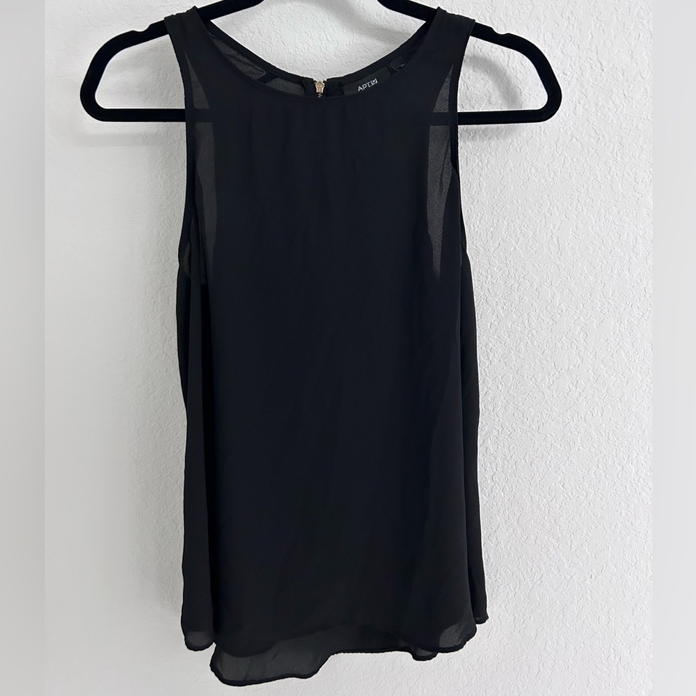 APT 9 Black Sleeveless Blouse